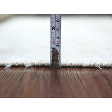 Load image into Gallery viewer, 3&#39;x9&#39;9&quot; Alabaster White, Afghan Angora Oushak with All Over Pattern, Hand Knotted, Natural Dyes, 100% Wool, Runner, Oriental Rug FWR123552