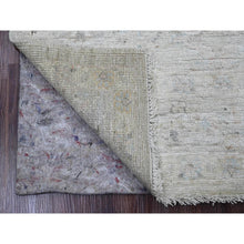 Load image into Gallery viewer, 5&#39;x6&#39;10&quot; Cloud Gray, Afghan Angora Oushak With All Over Pattern, Hand Knotted, Vegetable Dyes, 100% Wool, Oriental Rug FWR123642