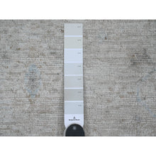Load image into Gallery viewer, 5&#39;x6&#39;10&quot; Cloud Gray, Afghan Angora Oushak With All Over Pattern, Hand Knotted, Vegetable Dyes, 100% Wool, Oriental Rug FWR123642