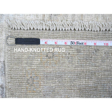 Load image into Gallery viewer, 5&#39;x6&#39;10&quot; Cloud Gray, Afghan Angora Oushak With All Over Pattern, Hand Knotted, Vegetable Dyes, 100% Wool, Oriental Rug FWR123642