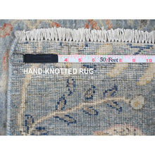 Load image into Gallery viewer, 2&#39;6&quot;x25&#39;4&quot; Baby Blue, Afghan Peshawar With Birds Of Paradise Design, Soft Wool, Vegetable Dyes, Hand Knotted, Xl Runner, Oriental Rug FWR123696