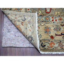 Load image into Gallery viewer, 9&#39;x11&#39;9&quot; Taupe Brown, Peshawar with Bijar Garus Design, High Mountain Wool, Hand Knotted, Vegetable Dyes, Densely Woven, Oriental Rug FWR123738