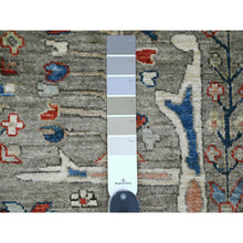 Load image into Gallery viewer, 9&#39;x11&#39;9&quot; Taupe Brown, Peshawar with Bijar Garus Design, High Mountain Wool, Hand Knotted, Vegetable Dyes, Densely Woven, Oriental Rug FWR123738