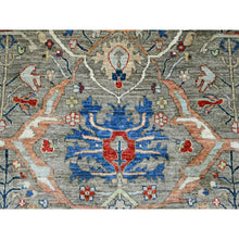 Load image into Gallery viewer, 9&#39;x11&#39;9&quot; Taupe Brown, Peshawar with Bijar Garus Design, High Mountain Wool, Hand Knotted, Vegetable Dyes, Densely Woven, Oriental Rug FWR123738