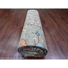 Load image into Gallery viewer, 9&#39;x11&#39;9&quot; Taupe Brown, Peshawar with Bijar Garus Design, High Mountain Wool, Hand Knotted, Vegetable Dyes, Densely Woven, Oriental Rug FWR123738