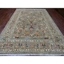 Load image into Gallery viewer, 9&#39;x12&#39;1&quot; Khaki Brown, Aryana Grade, Bijar Garus With Antique Persian Design, Peshawar, High Mountain Wool, Vegetable Dyes, Hand Knotted, Oriental Rug FWR123750