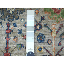 Load image into Gallery viewer, 3&#39;1&quot;x5&#39; Oyster Gray, Peshawar with Colorful Ziegler Mahal Design, Aryana Collection, High Mountain Wool, Denser Weave, Hand Knotted, Vegetable Dyes, Oriental Rug FWR123768