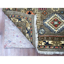 Load image into Gallery viewer, 3&#39;6&quot;x5&#39; Dim Gray, Aryana Collection, Caucasian Inspired Antiqued Design, Hand Knotted, High Mountain Wool, Vegetable Dyes, Oriental Rug FWR123774