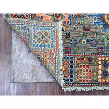 Load image into Gallery viewer, 3&#39;1&quot;x5&#39;3&quot; Nevada Gray, Aryana Grade, Peshawar With Ziegler Mahal All Over Design, High Mountain Wool, Vegetable Dyes, Hand Knotted, Oriental Rug FWR123786