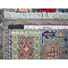 Load image into Gallery viewer, 3&#39;1&quot;x5&#39;3&quot; Raspberry Truffle Red, Wool and Silk, Hand Knotted Rajasthan All Over Leaf Design, Thick and Plush, Oriental Rug FWR452412