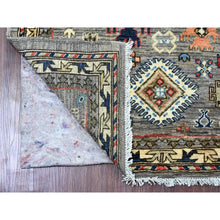 Load image into Gallery viewer, 3&#39;x4&#39;10&quot; Sonic Gray, Aryana Grade, Caucasian Inspired Antiqued Design, High Mountain Wool, Hand Knotted, Vegetable Dyes, Oriental Rug FWR123798