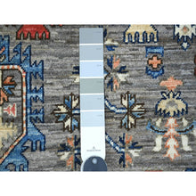 Load image into Gallery viewer, 3&#39;x4&#39;10&quot; Sonic Gray, Aryana Grade, Caucasian Inspired Antiqued Design, High Mountain Wool, Hand Knotted, Vegetable Dyes, Oriental Rug FWR123798