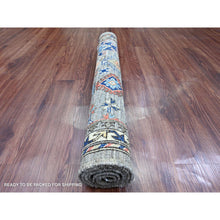Load image into Gallery viewer, 3&#39;x4&#39;10&quot; Sonic Gray, Aryana Grade, Caucasian Inspired Antiqued Design, High Mountain Wool, Hand Knotted, Vegetable Dyes, Oriental Rug FWR123798