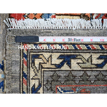 Load image into Gallery viewer, 3&#39;x4&#39;10&quot; Stone Eagle Gray, Natural Undyed Wool, Modern Grass Design, Hand Knotted, Tone on Tone, Oriental Rug FWR477474
