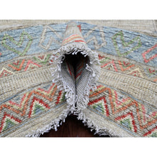 Load image into Gallery viewer, 8&#39;8&quot;x11&#39;8&quot; Bone White, Peshawar With Berber Influence, Geometric Design, Denser Weave, High Mountain Wool, Hand Knotted, Oriental Rug FWR123816