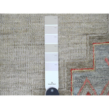 Load image into Gallery viewer, 8&#39;8&quot;x11&#39;8&quot; Bone White, Peshawar With Berber Influence, Geometric Design, Denser Weave, High Mountain Wool, Hand Knotted, Oriental Rug FWR123816