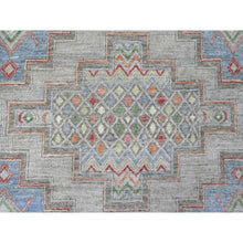 Load image into Gallery viewer, 8&#39;8&quot;x11&#39;8&quot; Bone White, Peshawar With Berber Influence, Geometric Design, Denser Weave, High Mountain Wool, Hand Knotted, Oriental Rug FWR123816