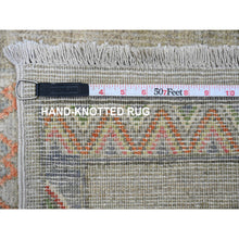 Load image into Gallery viewer, 8&#39;8&quot;x11&#39;8&quot; Bone White, Peshawar With Berber Influence, Geometric Design, Denser Weave, High Mountain Wool, Hand Knotted, Oriental Rug FWR123816