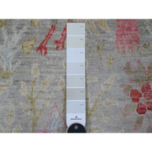 Load image into Gallery viewer, 3&#39;x23&#39;10&quot; Dark Vanilla Brown, Afghan Peshawar with Birds of Paradise Design, Soft Wool, Hand Knotted, Natural Dyes, XL Runner, Oriental Rug FWR123834