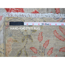 Load image into Gallery viewer, 3&#39;x23&#39;10&quot; Dark Vanilla Brown, Afghan Peshawar With Birds Of Paradise Design, Soft Wool, Hand Knotted, Natural Dyes, Xl Runner, Oriental Rug FWR123834