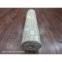 Load image into Gallery viewer, 2&#39;9&quot;x15&#39;9&quot; Medium Brown, Hand Knotted, Afghan Peshawar With Birds Of Paradise Design, Vegetable Dyes, Soft Wool, Xl Runner, Oriental Rug FWR123858