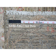 Load image into Gallery viewer, 2&#39;9&quot;x15&#39;9&quot; Medium Brown, Hand Knotted, Afghan Peshawar With Birds Of Paradise Design, Vegetable Dyes, Soft Wool, Xl Runner, Oriental Rug FWR123858
