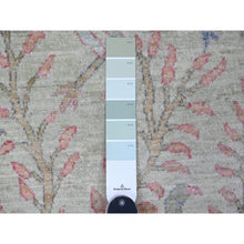 Load image into Gallery viewer, 2&#39;6&quot;x9&#39;9&quot; Pistachio Green, Afghan Peshawar with Birds of Paradise Design, Vegetable Dyes, Hand Knotted, Soft Wool, Runner, Oriental Rug FWR123864