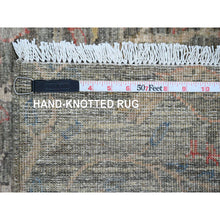 Load image into Gallery viewer, 2&#39;9&quot;x15&#39;8&quot; Faded Brown, Afghan Peshawar With Birds Of Paradise Design, 100% Soft Wool, Natural Dyes, Hand Knotted, Xl Runner, Oriental Rug FWR123870