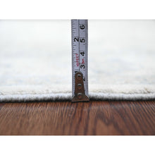 Load image into Gallery viewer, 2&#39;9&quot;x9&#39;10&quot; Pristine White, Peshawar With Heriz All Over Design, High Mountain Wool, Densely Woven, Hand Knotted, Runner, Oriental Rug FWR123882