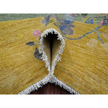 Load image into Gallery viewer, 9&#39;1&quot;x12&#39;5&quot; Sage Green, Chinese Art Deco Inspired Peshawar, Hand Knotted, Natural Dyes, 100% Wool, Oriental Rug FWR123930