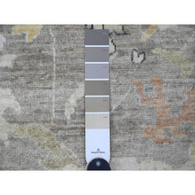 Load image into Gallery viewer, 9&#39;4&quot;x10&#39;9&quot; Khaki Brown with Touches of Gold, Peshawar with Ziegler Mahal All Over Design, High Mountain Wool, Vegetable Dyes, Hand Knotted, Squarish, Oriental Rug FWR123942