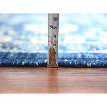 Load image into Gallery viewer, 10&#39;x13&#39;10&quot; Denim Blue, Peshawar Serapi Heriz Revival, High Mountain Ghazni Wool, Hand Knotted, Soft Pile, Denser Weave, Oriental Rug FWR123948