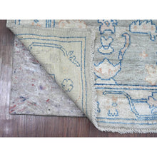 Load image into Gallery viewer, 2&#39;9&quot;x9&#39;2&quot; Misty Gray, Hand Knotted, Afghan Angora Oushak With All Over Pattern, Veggie Dyes, 100% Wool, Runner, Oriental Rug FWR123978