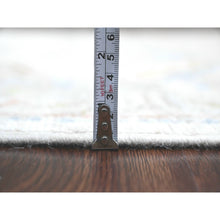 Load image into Gallery viewer, 2&#39;7&quot;x16&#39;8&quot; Oyster White, Afghan Angora Oushak With Serrated Leaf Design, Hand Knotted, Veggie Dyes, 100% Wool, Xl Runner, Oriental Rug FWR124014