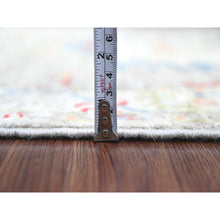 Load image into Gallery viewer, 2&#39;6&quot;x6&#39; Dark Vanilla Brown and Green, Aryana Collection, Heriz with Dragon Design, Vegetable Dyes, High Mountain Wool, Hand Knotted, Runner, Oriental Rug FWR124050