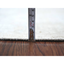 Load image into Gallery viewer, 2&#39;8&quot;x16&#39; Bone White, Washed Out Peshawar with Geometric Leaf Design, Hand Knotted, Natural Dyes, 100% Wool, XL Runner, Oriental Rug FWR124092