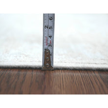 Load image into Gallery viewer, 2&#39;7&quot;x18&#39;9&quot; Chiffon White, Hand Knotted, Washed Out Peshawar With Geometric Leaf Design, Natural Dyes, 100% Wool, Xl Runner, Oriental Rug FWR124140