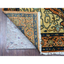 Load image into Gallery viewer, 4&#39;2&quot;x6&#39; Marmalade Orange, Peshawar With Fereghan Sarouk Design, Aryana Grade, Vegetable Dyes, High Mountain Wool, Hand Knotted, Oriental Rug FWR124170