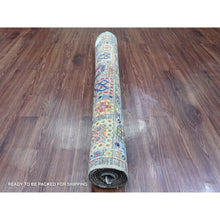 Load image into Gallery viewer, 4&#39;x6&#39; Nickel Gray, Aryana Collection, Peshawar with Ziegler Mahal All Over Design, Hand Knotted, High Mountain Wool, Vegetable Dyes, Oriental Rug FWR124176