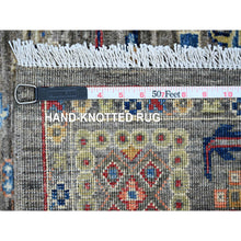 Load image into Gallery viewer, 4&#39;x6&#39; Nickel Gray, Aryana Collection, Peshawar With Ziegler Mahal All Over Design, Hand Knotted, High Mountain Wool, Vegetable Dyes, Oriental Rug FWR124176