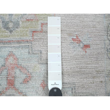 Load image into Gallery viewer, 3&#39;1&quot;x10&#39; Pastel Pink, Anatolian Village Inspired With Geometric Medallions Design, High Mountain Wool, Hand Knotted, Natural Dyes, Runner, Oriental Rug FWR124188