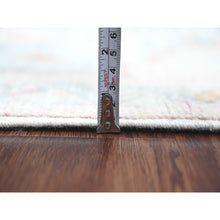 Load image into Gallery viewer, 3&#39;1&quot;x10&#39; Pastel Pink, Anatolian Village Inspired with Geometric Medallions Design, High Mountain Wool, Hand Knotted, Natural Dyes, Runner, Oriental Rug FWR124188