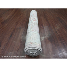 Load image into Gallery viewer, 3&#39;x9&#39;6&quot; Flamingo Pink, Anatolian Village Inspired With Large Leaf Design, High Mountain Wool, Hand Knotted, Natural Dyes, Runner, Oriental Rug FWR124212