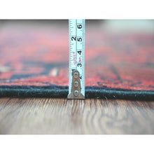 Load image into Gallery viewer, 2&#39;8&quot;x9&#39;3&quot; Scarlet Red, Afghan Andkhoy With Tribal Design, Soft Wool, Vegetable Dyes, Hand Knotted, Runner, Oriental Rug FWR124248