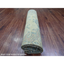 Load image into Gallery viewer, 8&#39;x9&#39;1&quot; Tawny Brown, Overdyed Kazak with All Over Geometric Pattern, Hand Knotted, 100% Wool, Squarish, Oriental Rug FWR124416