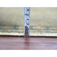 Load image into Gallery viewer, 8&#39;x9&#39;1&quot; Tawny Brown, Overdyed Kazak With All Over Geometric Pattern, Hand Knotted, 100% Wool, Squarish, Oriental Rug FWR124416