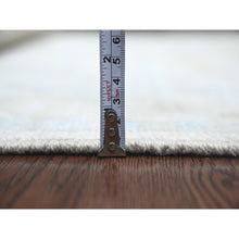 Load image into Gallery viewer, 4&#39;x6&#39; Pearl White, Hand Knotted, Afghan Angora Oushak With Geometric Leaf Pattern, Natural Dyes, 100% Wool, Oriental Rug FWR124530