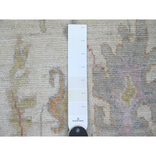 Load image into Gallery viewer, 2&#39;x3&#39; Pristine White, Afghan Angora Oushak With Floral Pattern, Hand Knotted, Vegetable Dyes, 100% Wool, Mat, Oriental Rug FWR124542