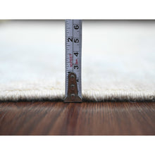 Load image into Gallery viewer, 4&#39;x5&#39;9&quot; Dark Vanilla Brown, 100% Wool, Afghan Angora Oushak with All Over Pattern, Hand Knotted, Veggie Dyes, Oriental Rug FWR124608