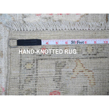Load image into Gallery viewer, 4&#39;2&quot;x4&#39;2&quot; Ink Black, Rajasthan, Floral Pattern, Hand Knotted, Half Wool and Half Silk, Round, Oriental Rug FWR469686